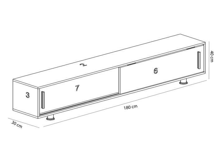 Hanah Home Soporte para TV Blanco